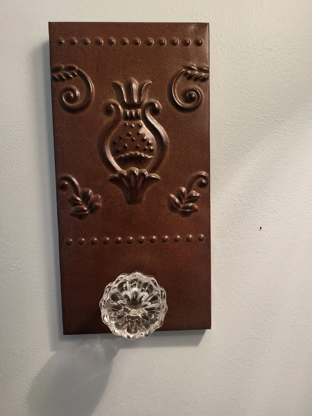 Hammered Tin Door Knob Wall Decor